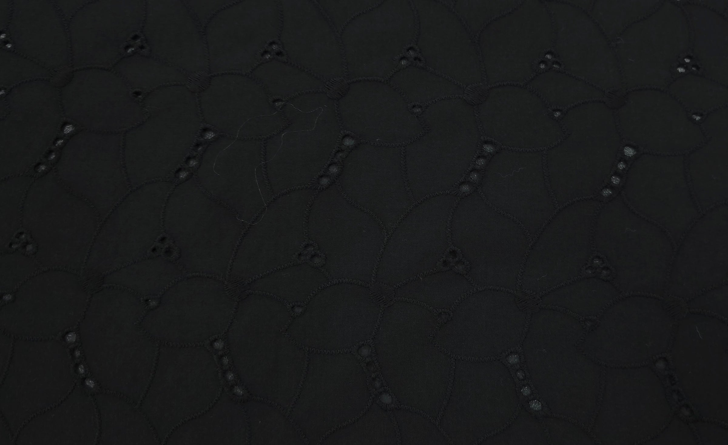 Embroidered Cotton Dream Black