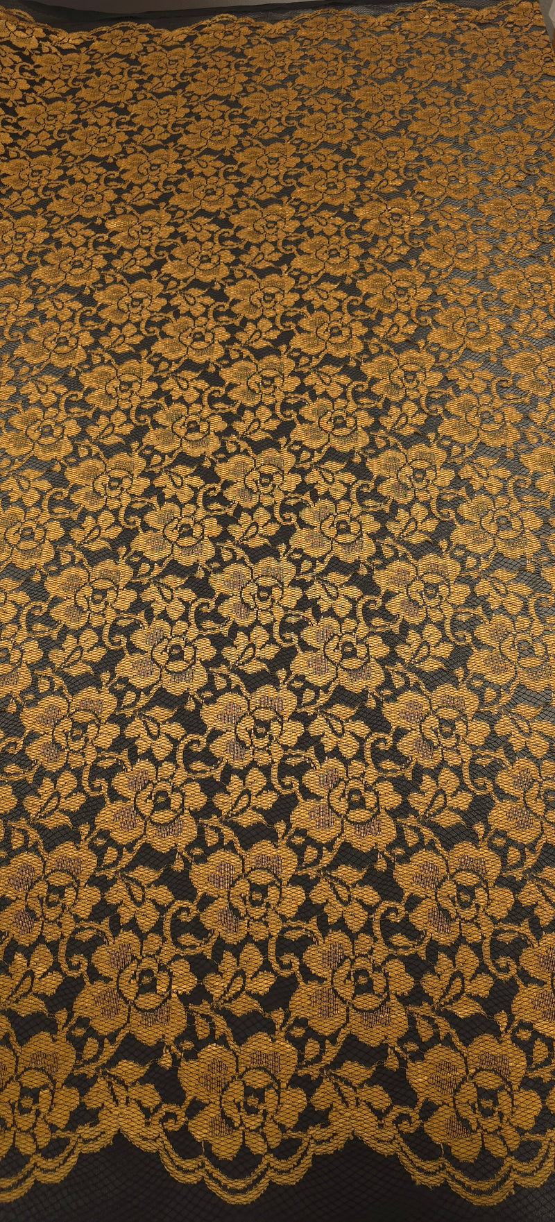 Floral Lace Antique Gold