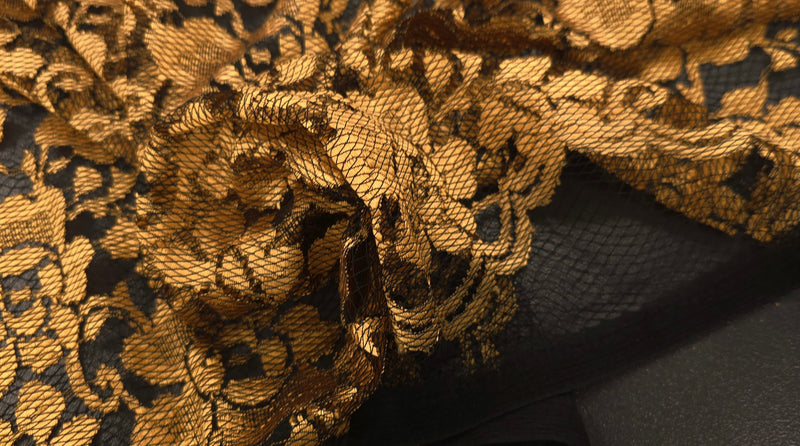 Floral Lace Antique Gold