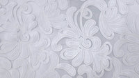 Floral Swirl Lace White