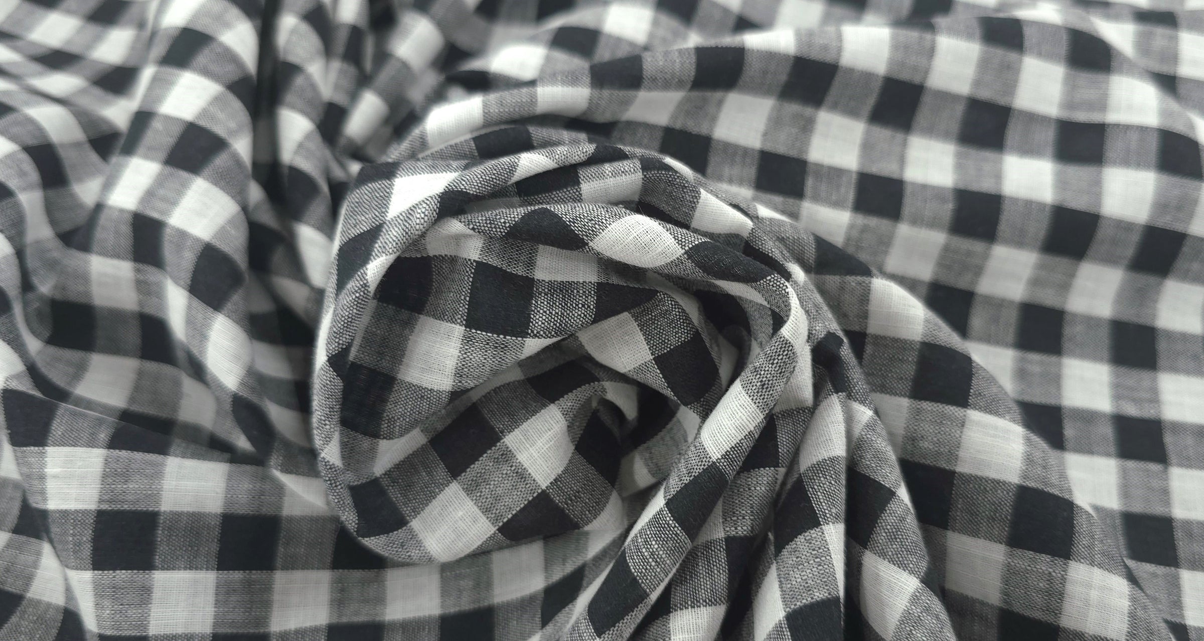 Gingham Black