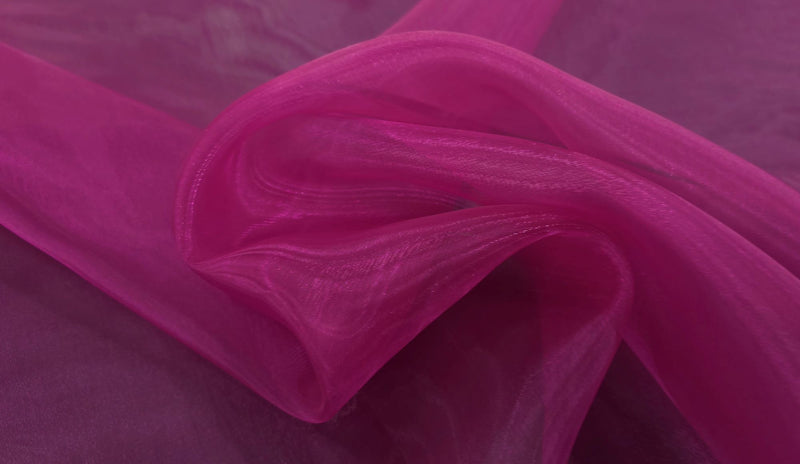 Glass Organza Cerise Pink