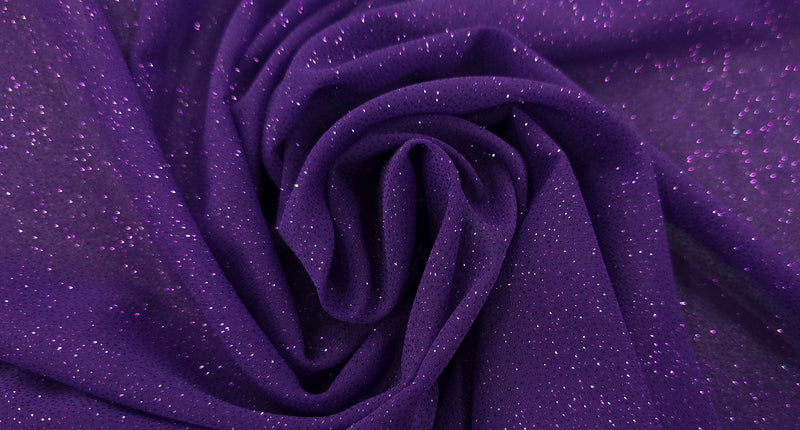 Glitter Chiffon Purple