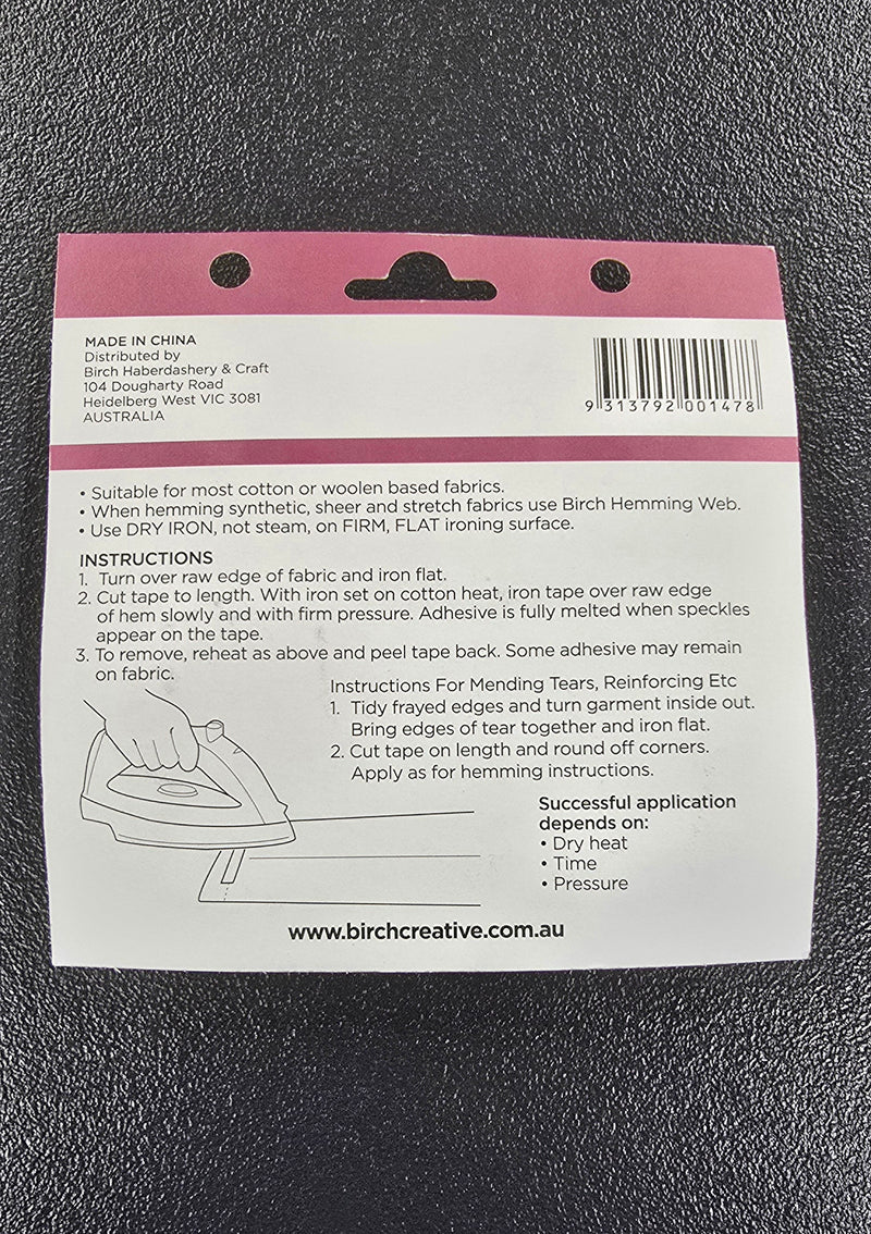 Hemming Tape Navy 20mm x 5m