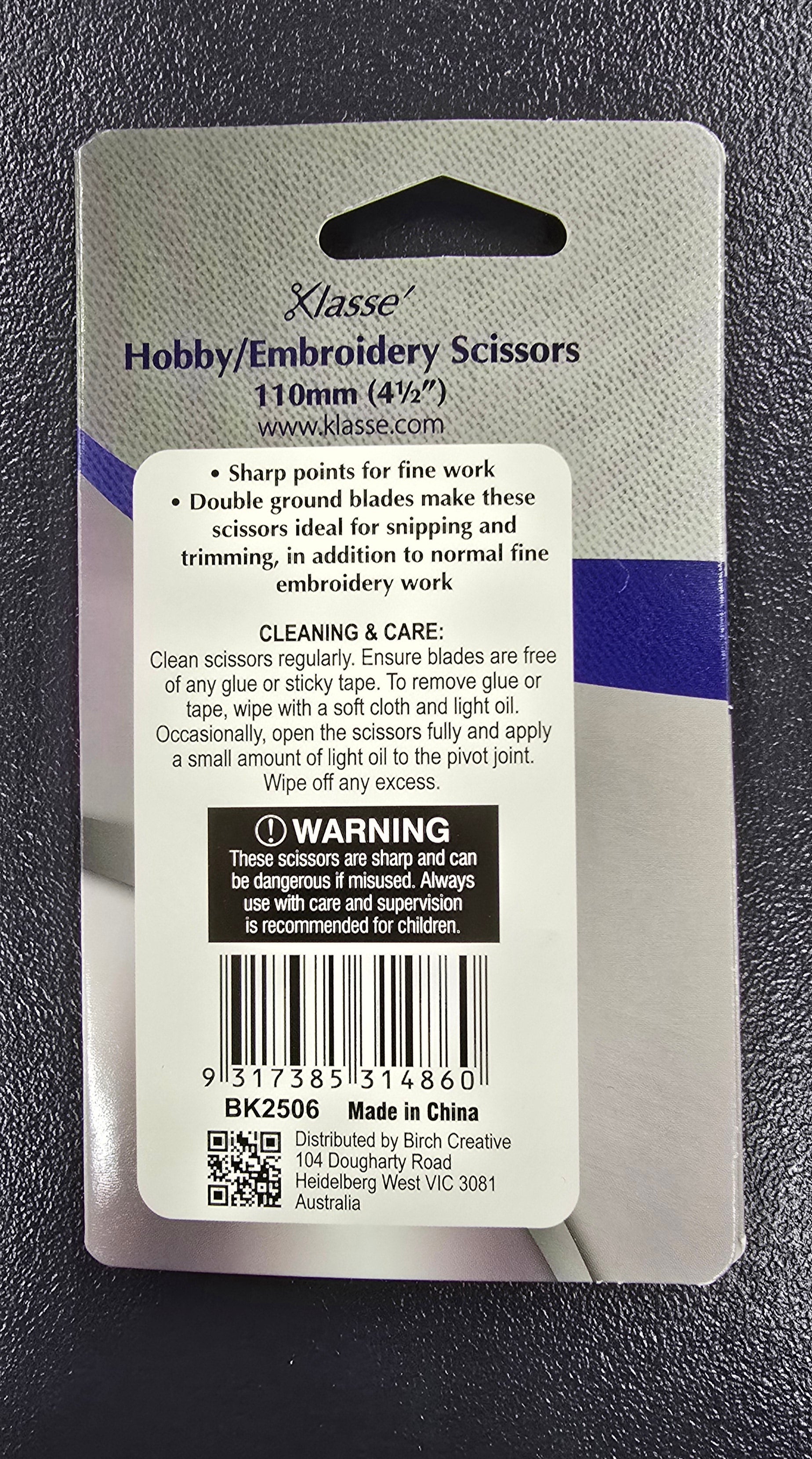 Hobby/Embroidery Scissors 110mm