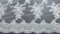 Jewel Lace Silver White