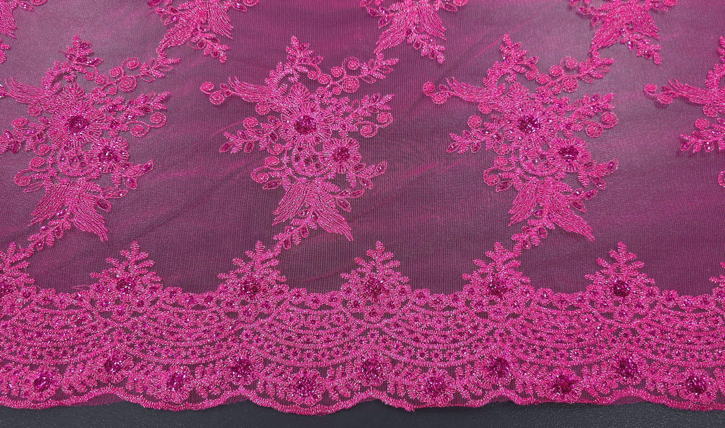Jewel Lace Fuschia