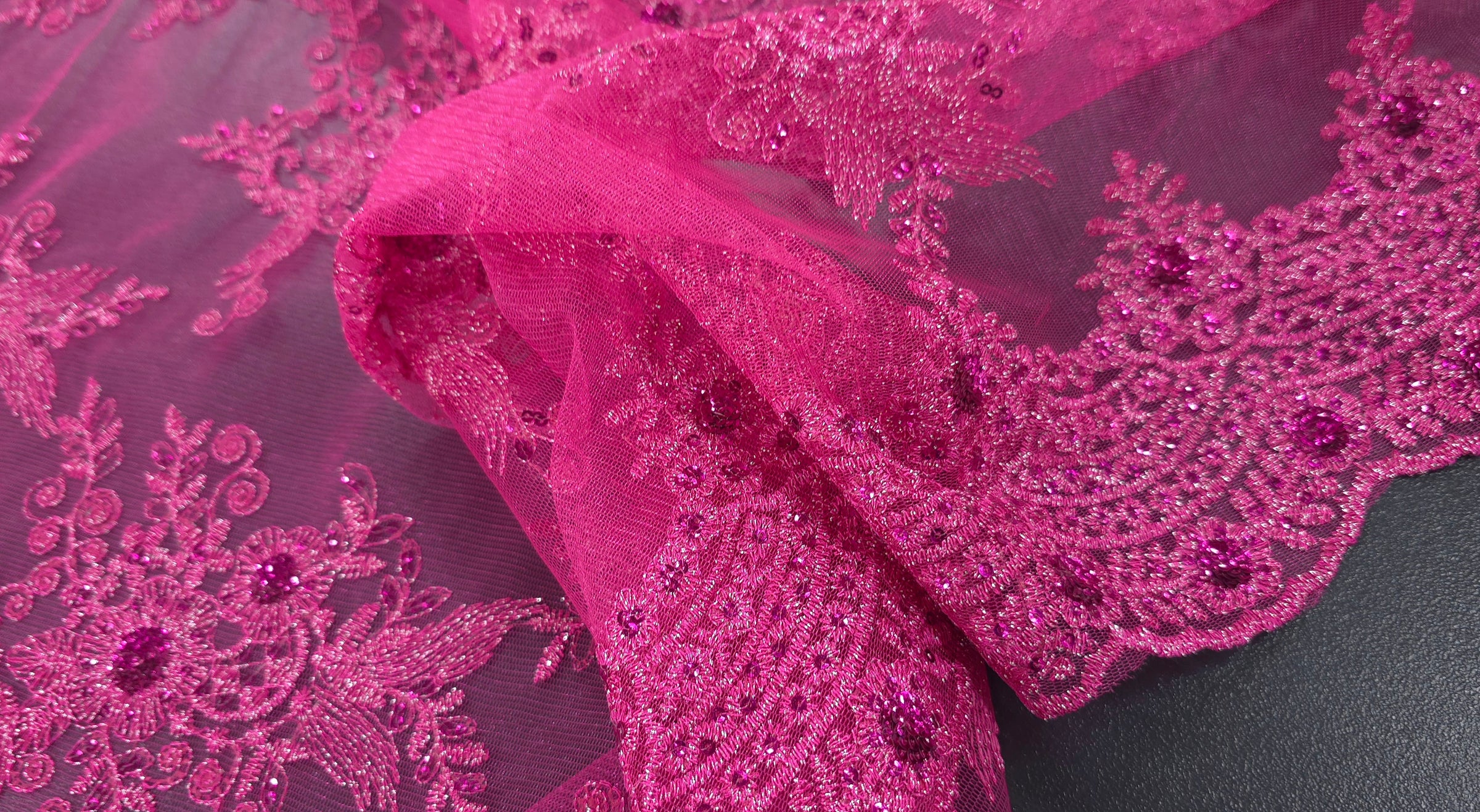 Jewel Lace Fuschia