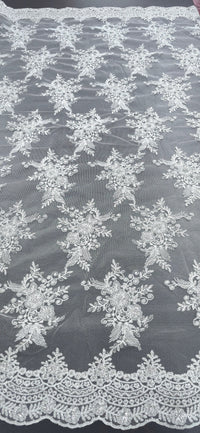 Jewel Lace Silver White