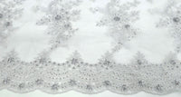 Jewel Lace Silver White