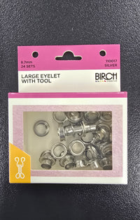Large Eyelet With Tool Silver
