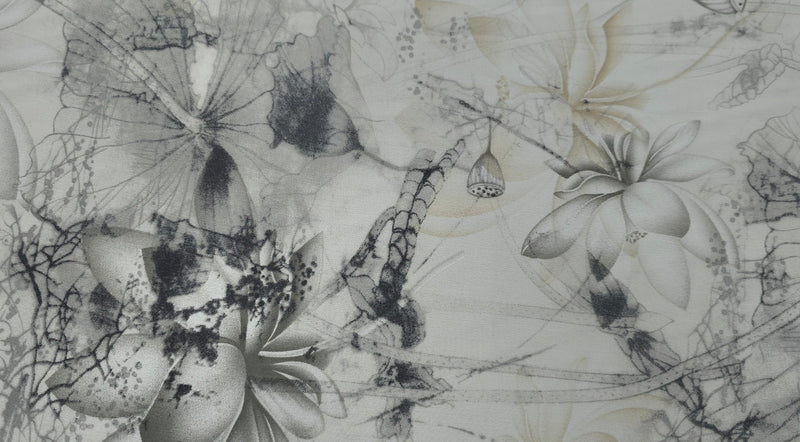 Lightweight Woven Polyester Spandex Midnight Mirage