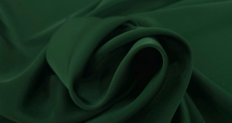 Lightweight Stretch Satin Bottle Green