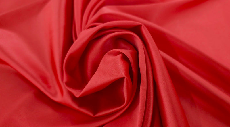 Lightweight Stretch Satin Red