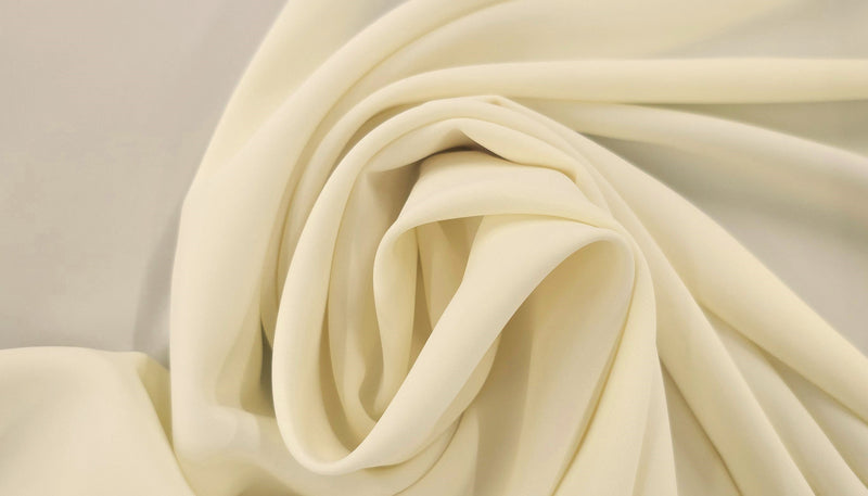 Lightweight Woven Polyester Spandex Ivory