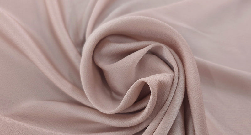 Lightweight Crepe Textured Polyester Blush