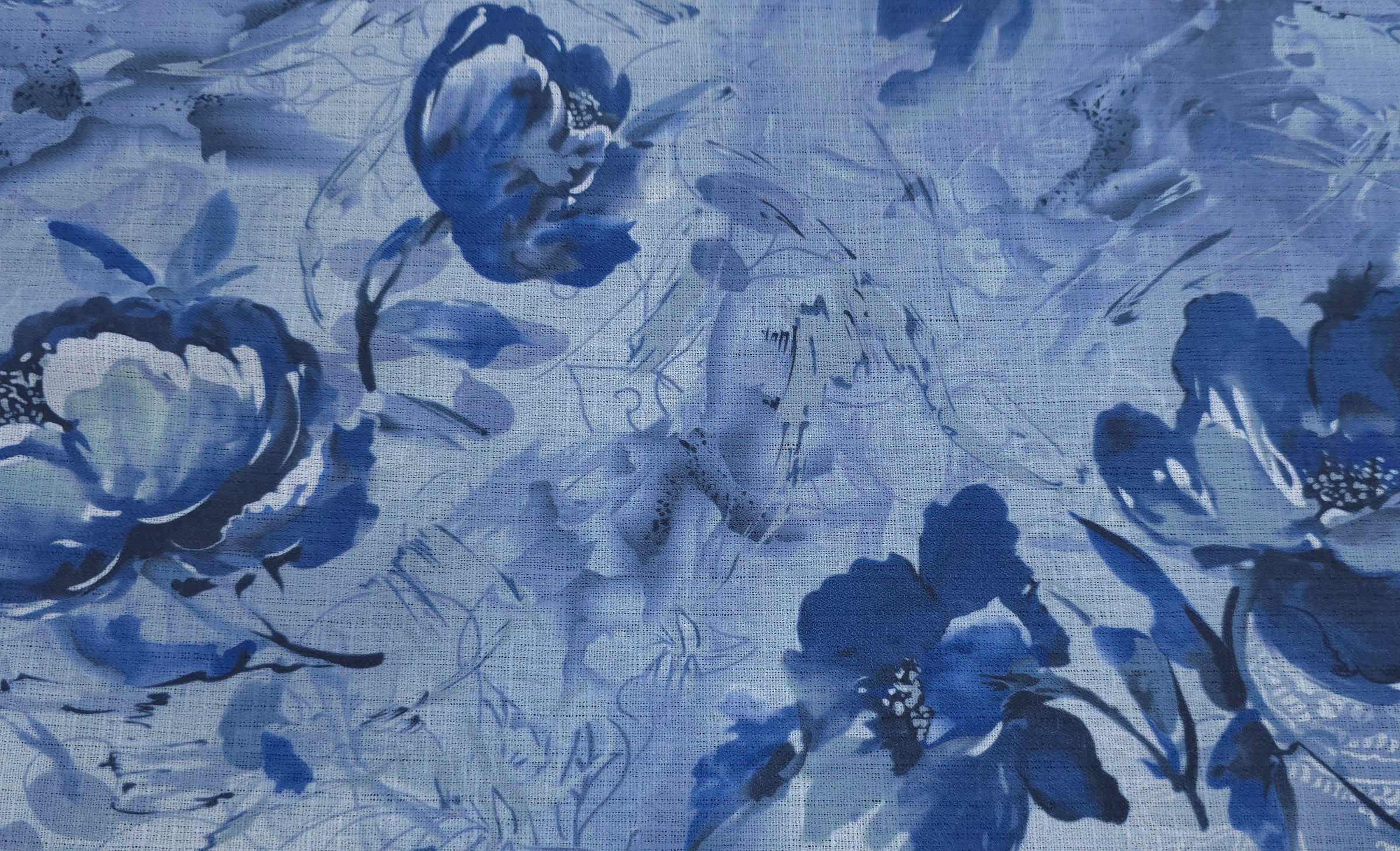 Linen Look Ocean Dream