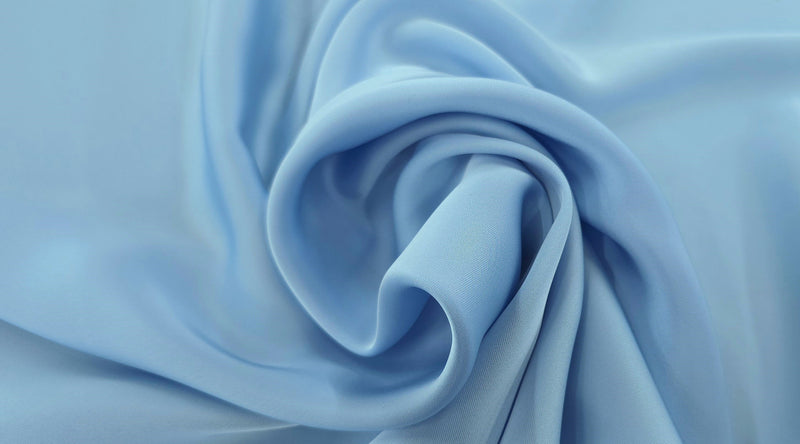 Luxe Stretch Satin Sky Blue