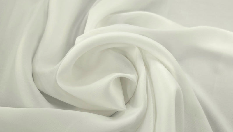 Medium Weight Stretch Satin Ivory