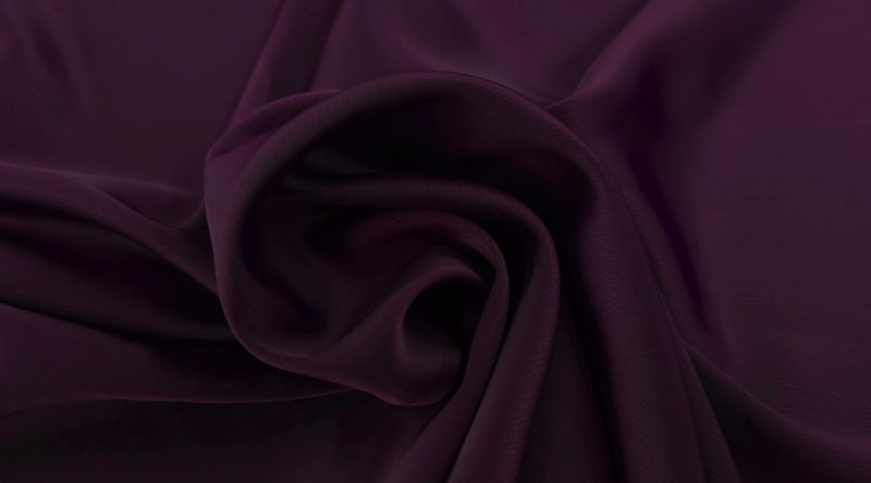 Medium Weight Stretch Satin Eggplant