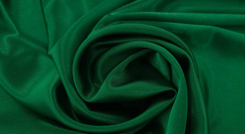 Medium Weight Stretch Satin Green