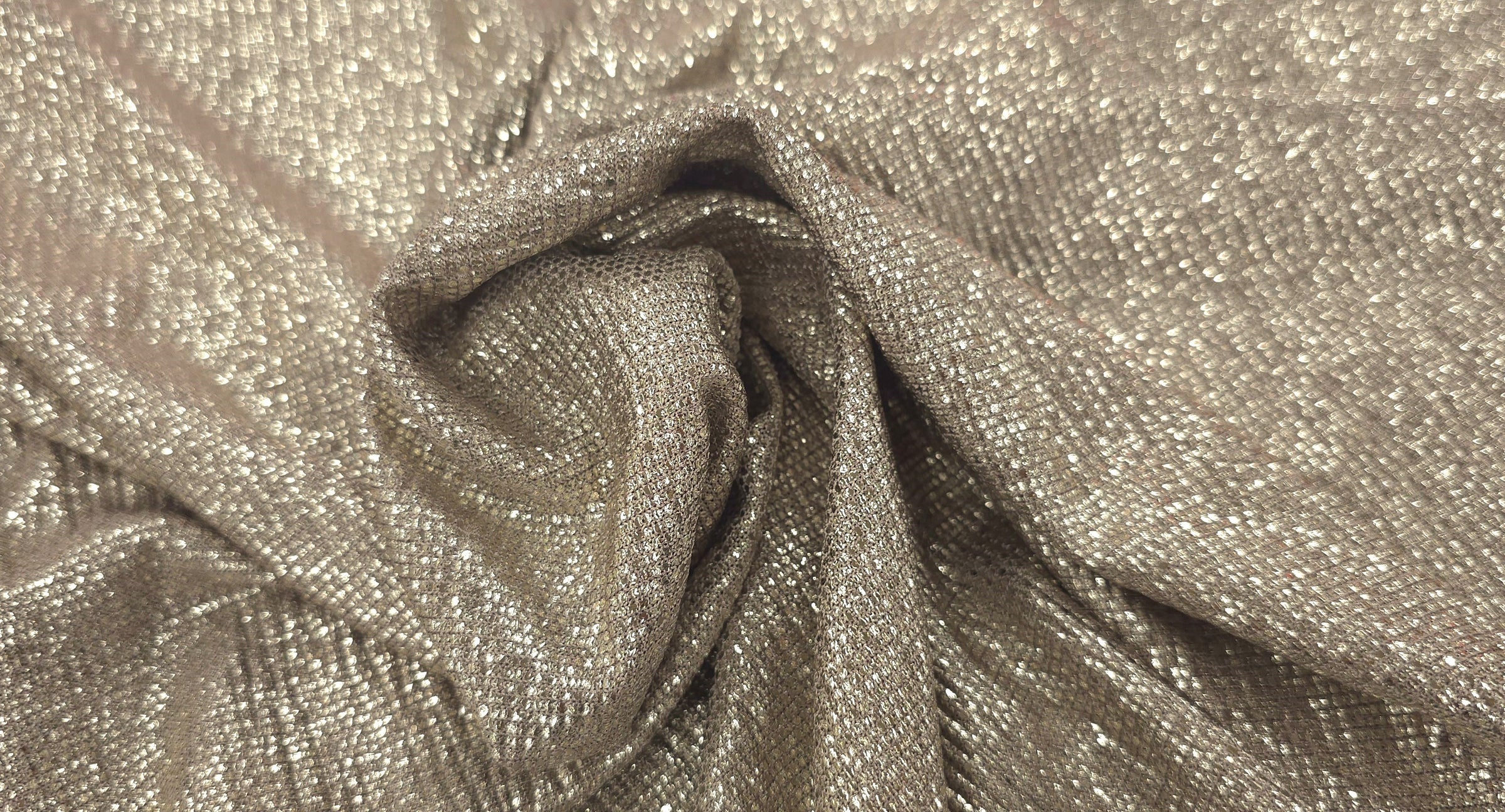 Metallic Gold Textured Knit