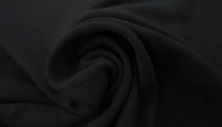 Poly Cotton Ribbing Black