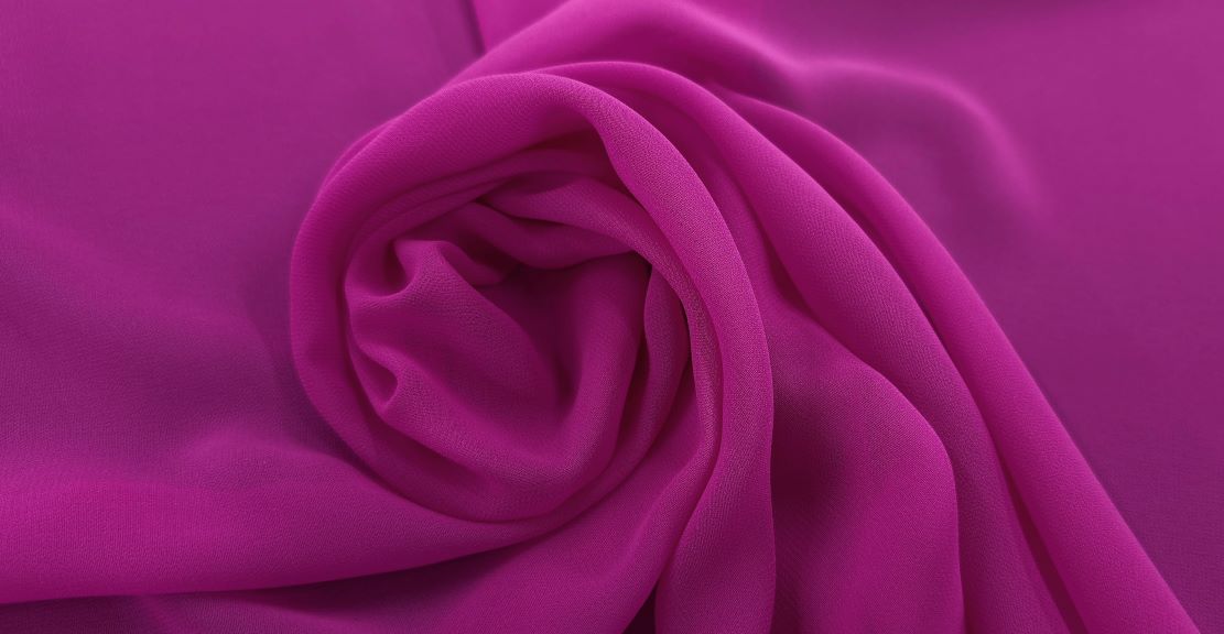 Polyester Chiffon Hot Pink