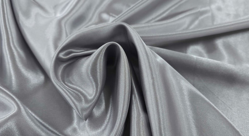 Polyester Satin Dark Silver