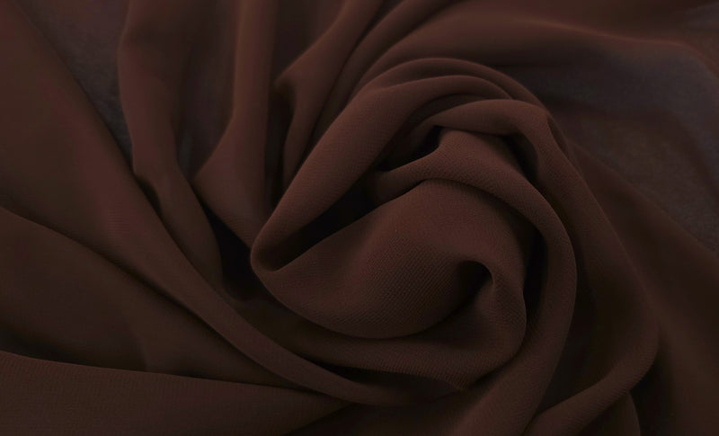 Polyester Chiffon Brown