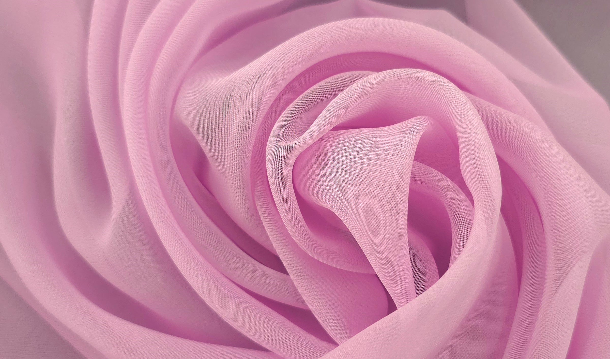 Polyester Chiffon Petal Pink