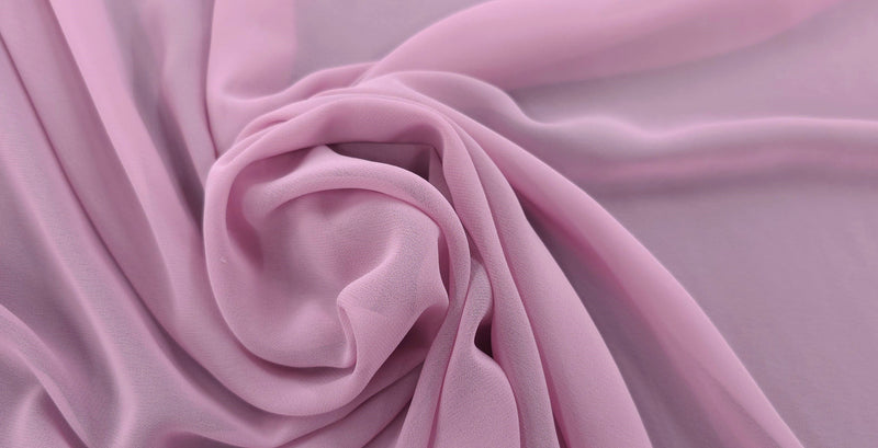 Polyester Chiffon Vintage Pink