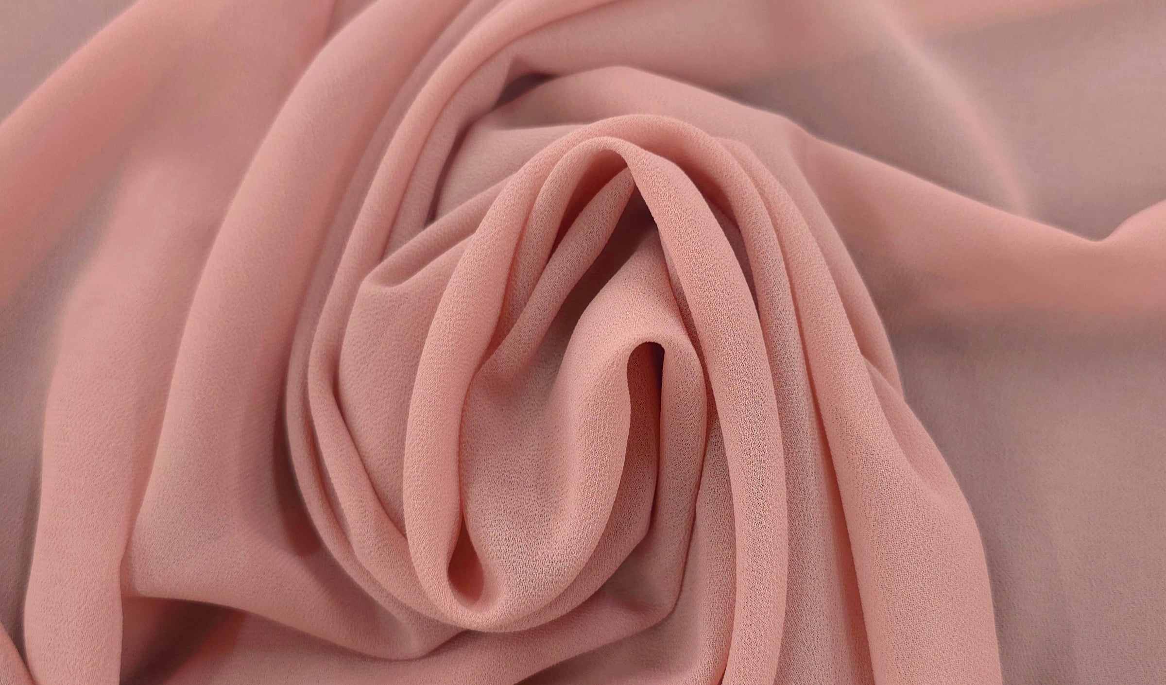 Polyester Chiffon Vintage Pink