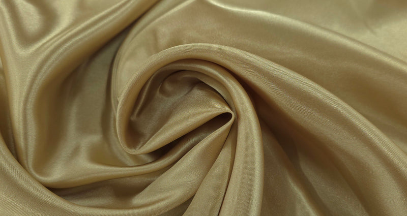 Polyester Satin Metallic Gold