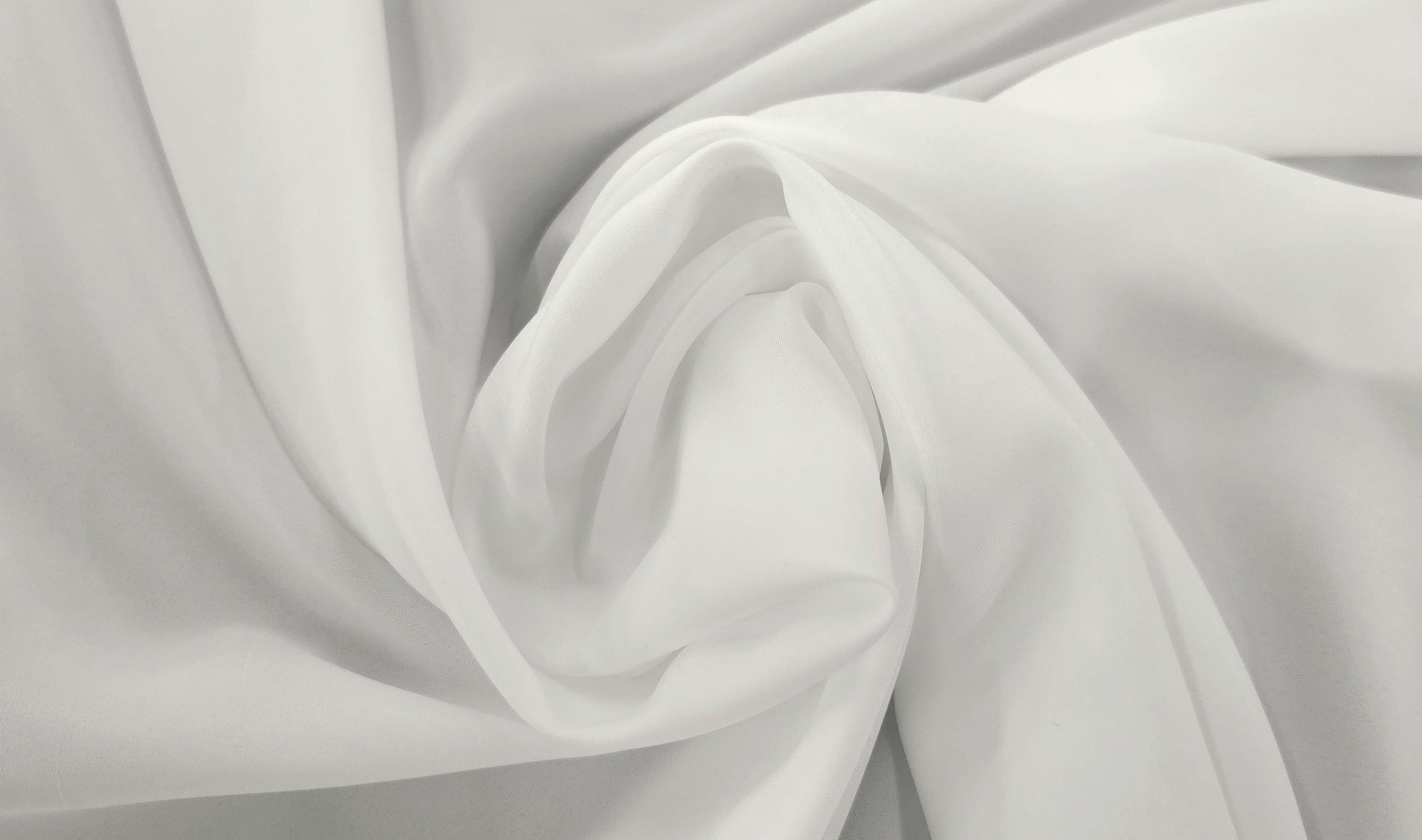 Pongee Polyester Lining Silk White