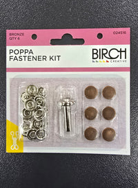 Poppa Fastener Kit Bronze