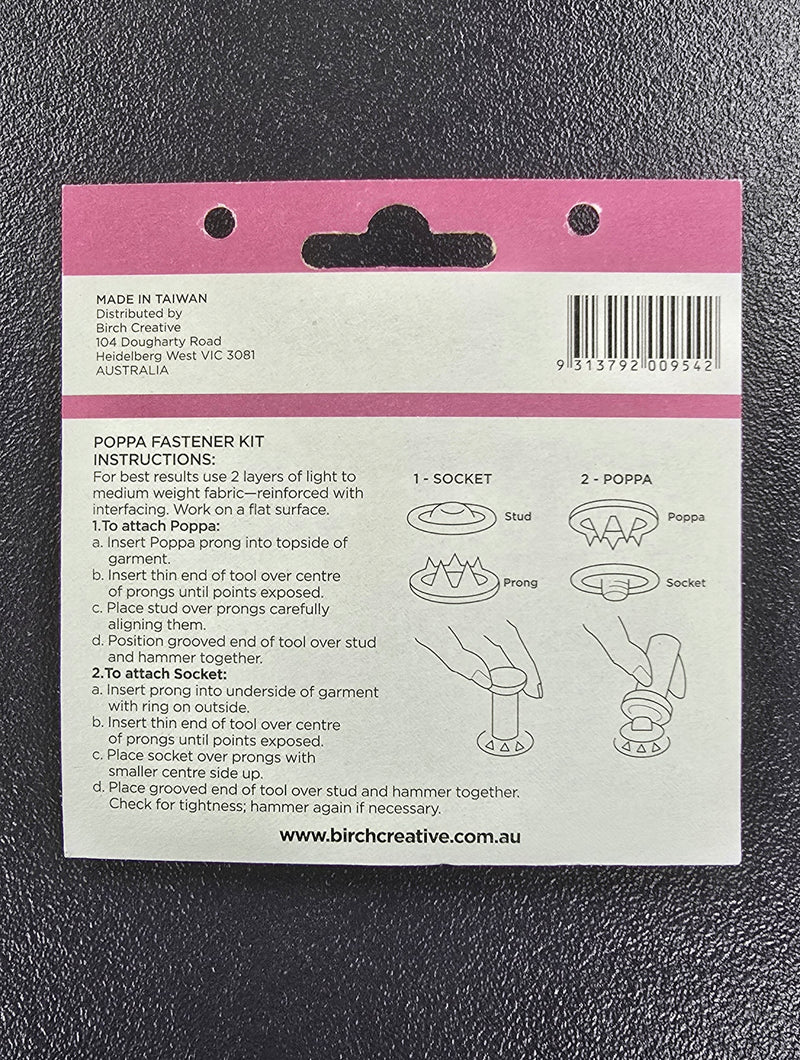 Poppa Fastener Kit Bronze