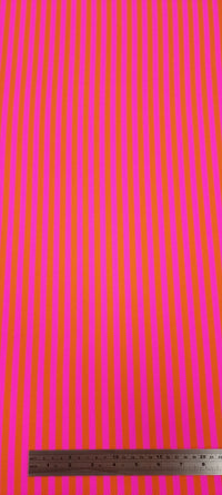 Printed knit neon stripes 1