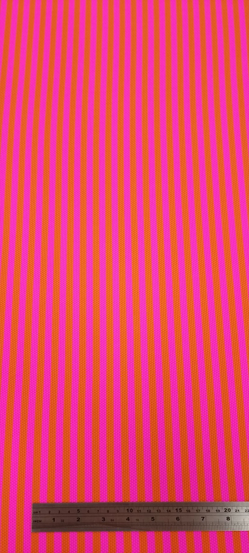 Printed knit neon stripes 1