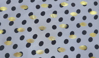 Printed Chiffon Metallic Spot