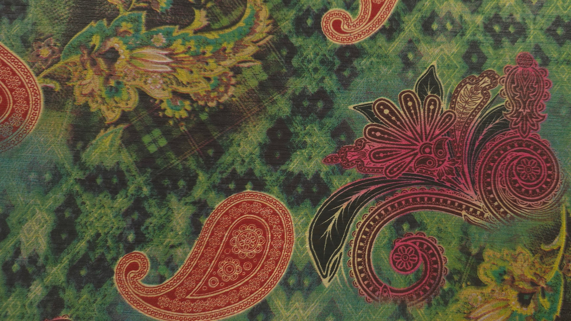 Printed Chiffon Paisley Mosaic