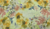 Printed Linen Floral Promenade