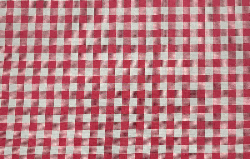 Printed Polyester Tablecloth Check Red