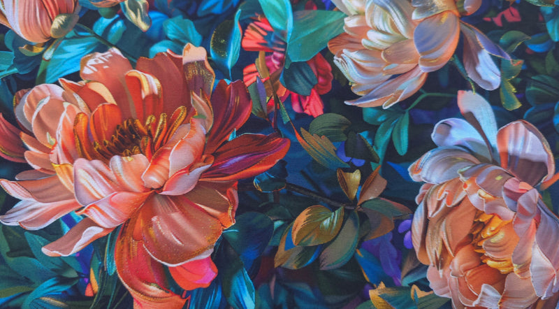 Printed Rayon 4D Magical Garden