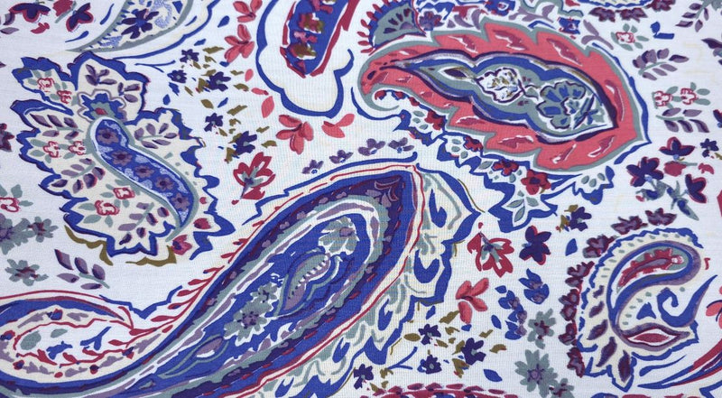 Printed Rayon Paisley Ocean