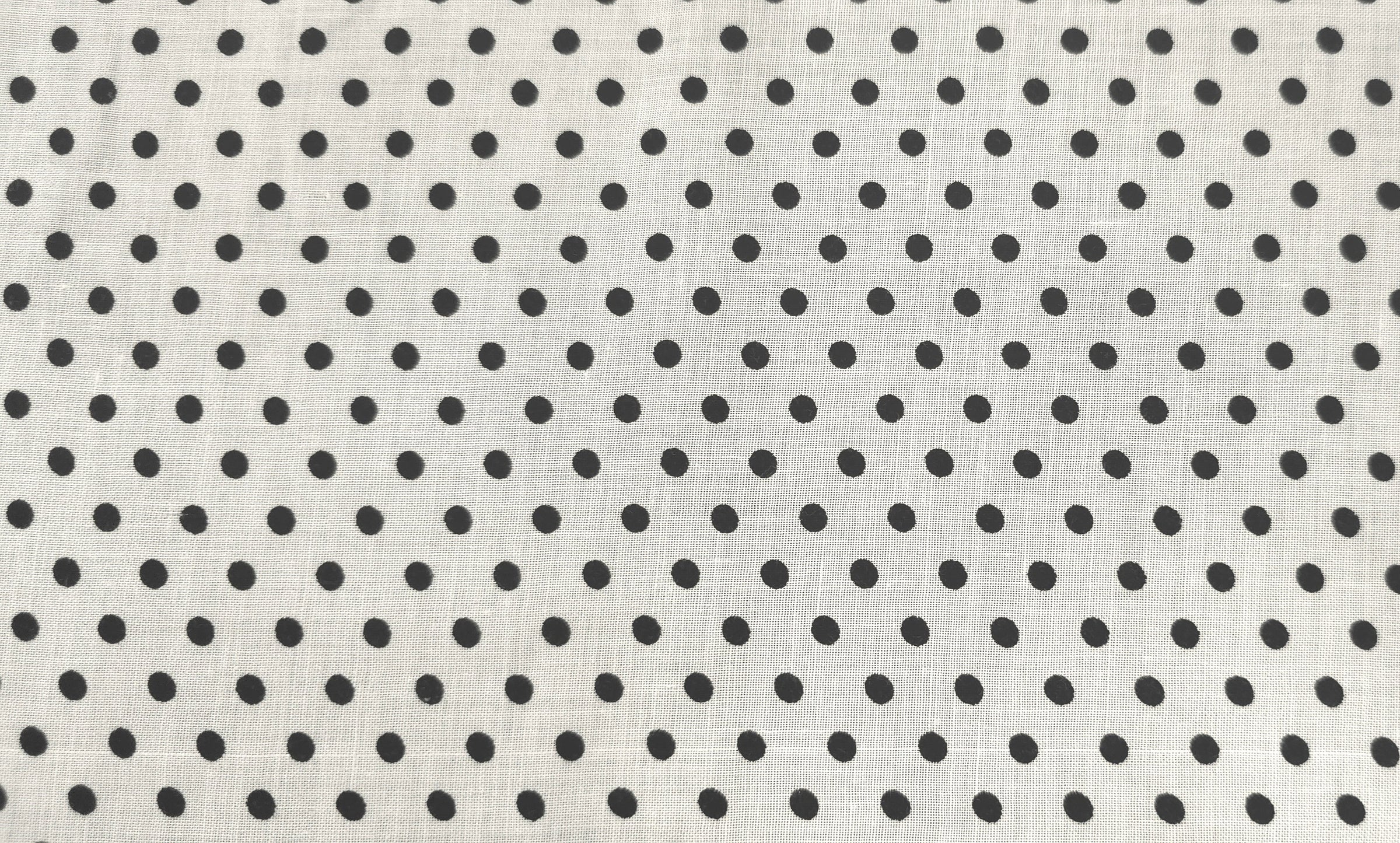 Printed Rayon White Polka