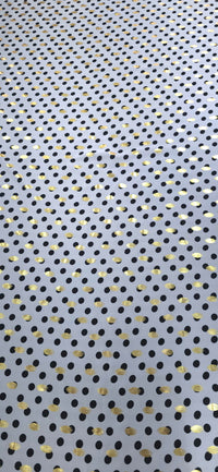 Printed Chiffon Metallic Spot