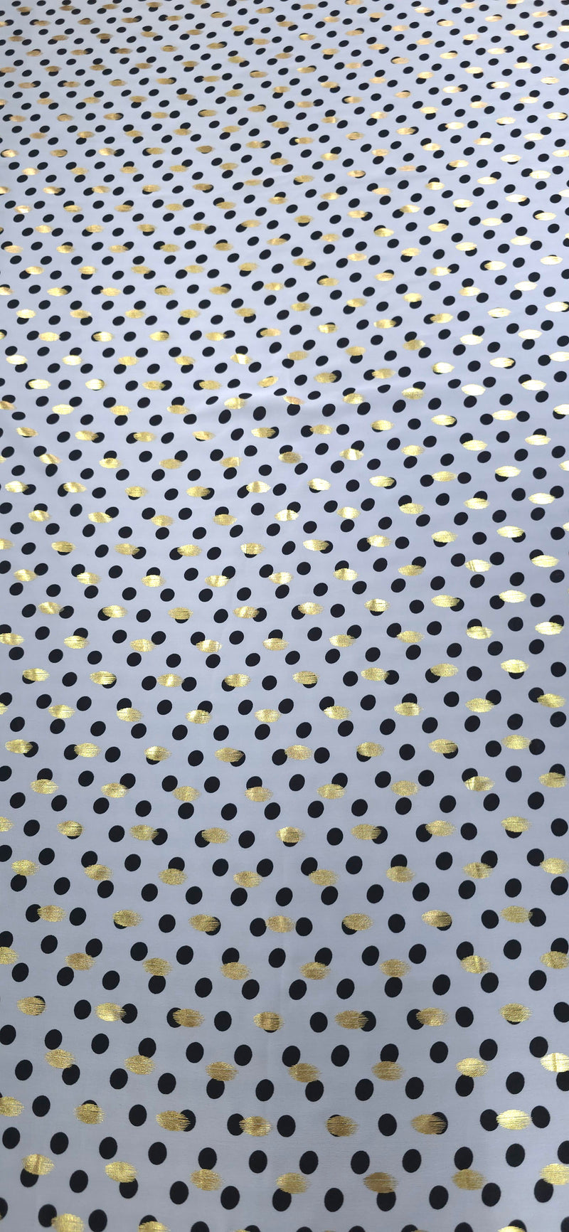 Printed Chiffon Metallic Spot