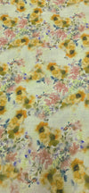 Printed Linen Floral Promenade