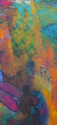 Printed Linen Musical Dragonflies